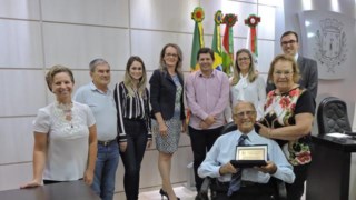 Juiz de paz com 47 anos de atuação é homenageado em São Lourenço do Oeste